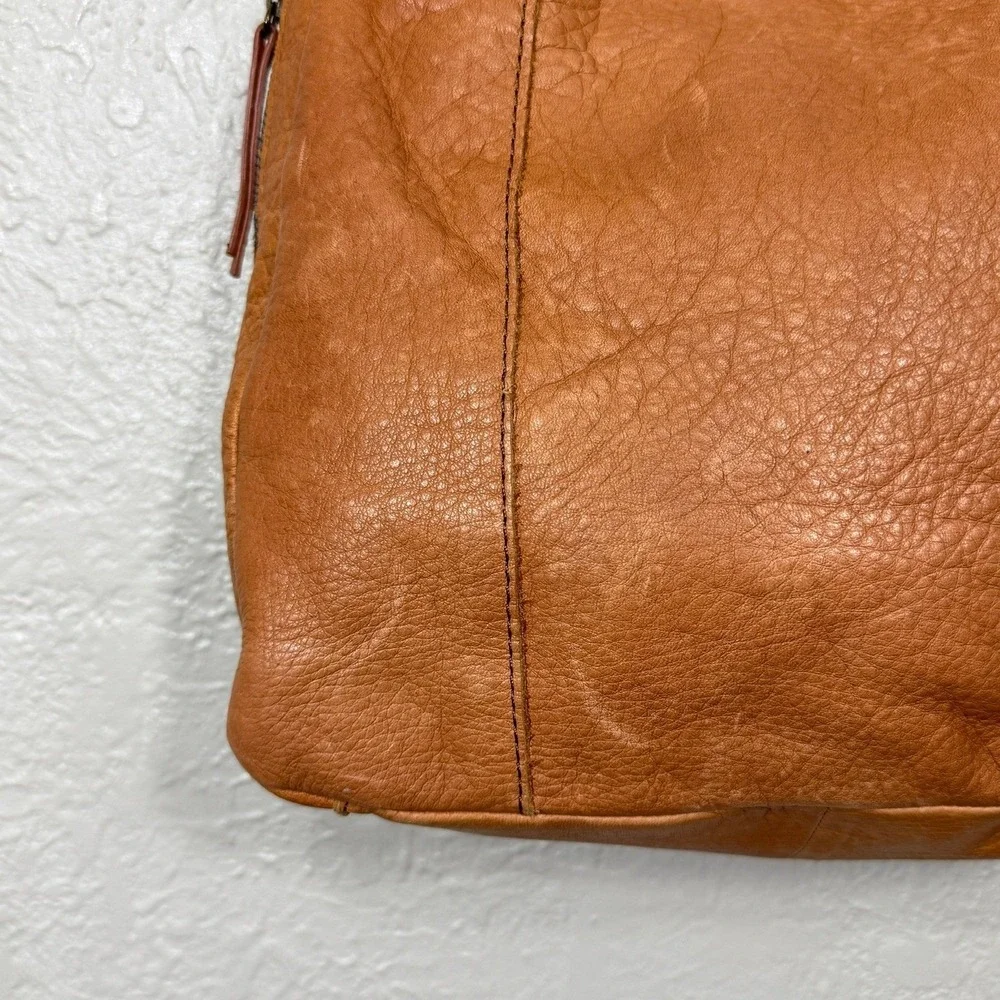 American Leather Austin Shoulder Bag Austin Cafe Latte Pebble Slouchy Hobo Purse